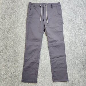 686 Everywhere Collection Pants Mens 30x30 Gray Slim Chino‎ Microfiber Stretch
